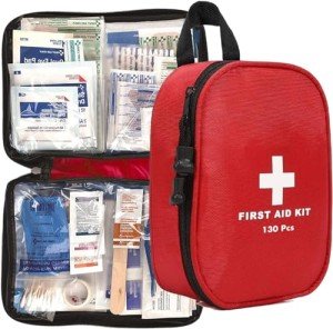 130-Piece Emergency First Aid Kit for Travel
