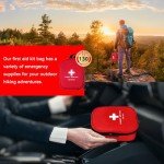 130-Piece Emergency First Aid Kit for Travel