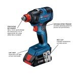 BOSCH 18V Two-In-One Impact Driver and Wrench Kit