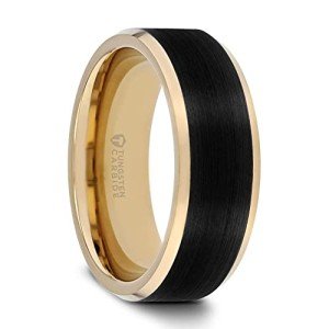Gold Plated Tungsten Wedding Ring for Men