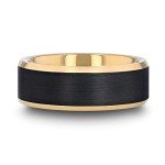 Gold Plated Tungsten Wedding Ring for Men