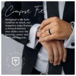 Gold Plated Tungsten Wedding Ring for Men