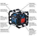 BOSCH 18V Bluetooth Jobsite Radio & Power Station