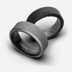 Ridge Stonewashed Titanium Comfort Fit Wedding Band