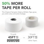 Hampton Adams Athletic Tape - Rigid, No Sticky Residue 8-Pack