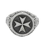 Knights Hospitaller Sterling Silver Signet Ring