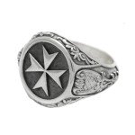Knights Hospitaller Sterling Silver Signet Ring