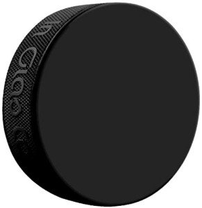 Inglasco Black 6 oz Ice Hockey Puck