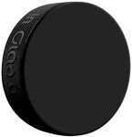 Inglasco Black 6 oz Ice Hockey Puck
