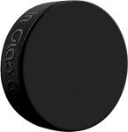 Black 6oz Practice Ice Hockey Pucks - 2 Pack
