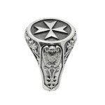 Knights Hospitaller Sterling Silver Signet Ring