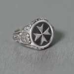Knights Hospitaller Sterling Silver Signet Ring