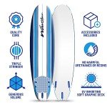 Wavestorm 7ft Soft Top Surfboard Set for All Levels