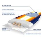 Wavestorm 8ft Classic Longboard Surfboard - Orange Burst