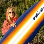 Wavestorm 8ft Classic Longboard Surfboard - Orange Burst