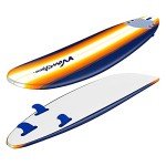Wavestorm 8ft Classic Longboard Surfboard - Orange Burst