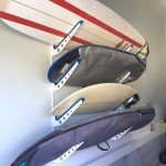 Adjustable Black Surfboard & Snowboard Wall Rack