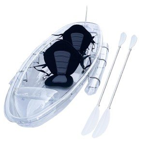 Clear Transparent 2-Seater Touring Kayak for Adults