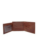 Fossil Men's Ryan Dark Brown RFID Bifold Wallet