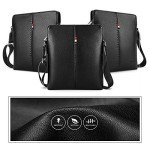 YumSur Men's Leather Messenger Crossbody Shoulder Bag