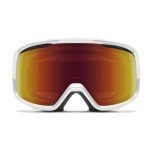 Smith Frontier Goggles with Replaceable Lens – White/Red