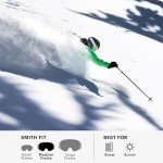 Smith Frontier Goggles with Replaceable Lens – White/Red