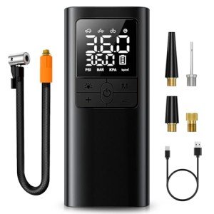 Portable Tire Inflator with Digital Pressure Gauge