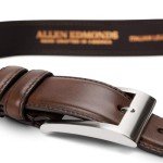 Allen Edmonds Men's Coffee Leather Dress Belt – Wide