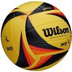 Wilson AVP OPTX Official Size Volleyball - Yellow/Black/Red