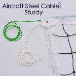 Heavy-Duty Outdoor Volleyball Net with Steel Cable