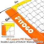 Portable Heavy-Duty Volleyball Net Set for Outdoors