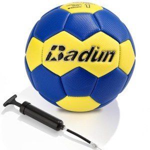 Conderyang Size 1 PU Handball with Pump – Blue/Yellow