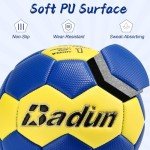 Conderyang Size 1 PU Handball with Pump – Blue/Yellow