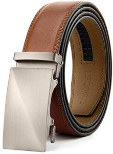 CHAOREN Men’s Leather Ratchet Belt - Adjustable Style