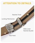 CHAOREN Men’s Leather Ratchet Belt - Adjustable Style