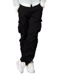 Men's Black Wild Cargo Pants - Size 32