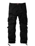 Men's Black Wild Cargo Pants - Size 32