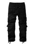 Men's Black Wild Cargo Pants - Size 32