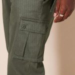 Men's Stretch Cargo Pants - Olive, Big & Tall