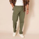 Men's Stretch Cargo Pants - Olive, Big & Tall