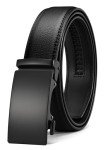 CHAOREN Men's Leather Micro-Adjustable Dress Belt