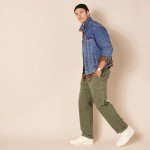 Men's Stretch Cargo Pants - Olive, Big & Tall