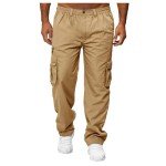 Men's Casual Cargo Joggers with Multi Pockets