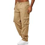 Men's Casual Cargo Joggers with Multi Pockets