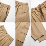 Men's Casual Cargo Joggers with Multi Pockets