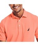 Nautica Men's Pale Coral Stretch Pique Polo Shirt
