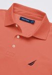 Nautica Men's Pale Coral Stretch Pique Polo Shirt