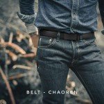 CHAOREN Men's Leather Micro-Adjustable Dress Belt