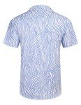 COOFANDY Men's Floral Short Sleeve Beach Shirt