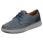 Skechers Moreno Blue Canvas Oxford Shoe for Men